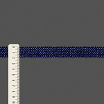 FITA RÍGIDA BRILHO 1,9cm AZUL NAVAL/LUZ NEGRA 20m