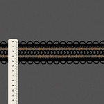 PASSAMANARIA BOLINHA OLHAL 4,6cm PRETO/JUTA 20m