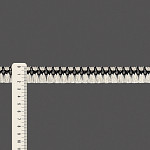 FRANJA PINGENTE 2,2cm CRU/PRETO 30m