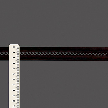 ELÁSTICO PALITO ZIG ZAG 2,5cm CAFÉ 25m