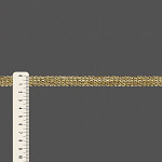 FITA RÍGIDA ZIG ZAG RUBY 1,3cm CHAMPAGNE/OURO 50m