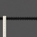 PASSAMANARIA FLOR 2,3cm PRETO 20m