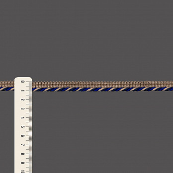 VIVO CORDÃO MÉDIO 1,1cm CAMURÇA CLARO/AZUL/AZUL BIC 20m