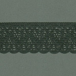 RENDA CORAÇÃO ZIG ZAG CUORE 4,6cm PRETO 30m