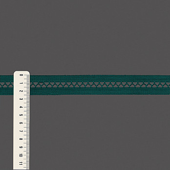 ELÁSTICO PALITO ZIG ZAG 2,5cm VERDE CARNAVAL 25m