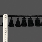 FRANJA PINGENTE 5,3cm PRETO 10m