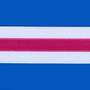 ELÁSTICO LISTRA NAVY 4cm BRANCO/PINK 25m