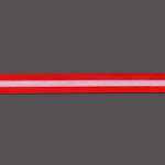 ELÁSTICO LISTRADO 2,5cm VERMELHO MAÇÃ/ROSA 25m