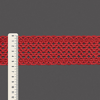 ENTREMEIO CROCHÊ CLARA 5,8cm GOIABA 30m