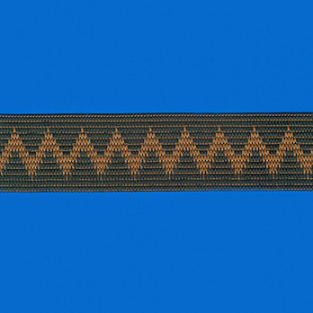 ELÁSTICO ZIG ZAG 4,2cm PRETO/MARROM 25m