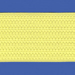 ELÁSTICO TEXTURIZADO KEILA 8,5cm AMARELO 25m