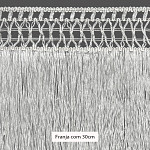 FRANJA MACRAME 30cm SEM BENEFICIAMENTO 10m