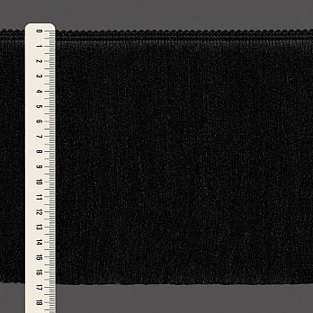 FRANJA MÉDIA LISA 16,8cm PRETO 10m