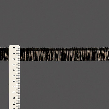 FRANJA LISA MOANA 2,3cm PRETO/CAMURÇA CLARO 10m