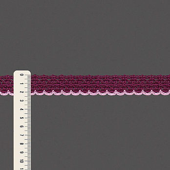 RENDA CROCHÊ CISSA 2,4cm UVA GAMA/ROSA 30m