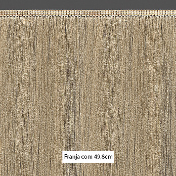 FRANJA FINA LISA 49,8cm PALHA 10m