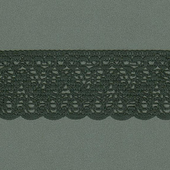 RENDA CORAÇÃO ZIG ZAG CUORE 4,6cm PRETO 30m