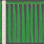 FRANJA PINGENTE 21,7cm VERDE 10m