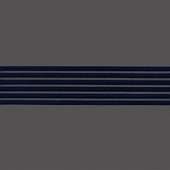 ELÁSTICO LISTRADO VAZADO 4,8cm AZUL ESCURO 25m