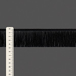 FRANJA FINA LISA 4,8cm PRETO 10m