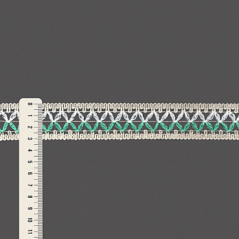 ENTREMEIO X FILIPA 3,1cm CRU/VERDE/SEM BENEFICIAMENTO 30m