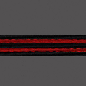 ELASTICO NICOLLY 6,3cm PRETO/BORDÔ 30m
