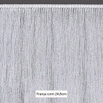 FRANJA FINA LISA 24,8cm BRANCO 10m