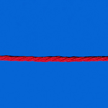CORDÃO MÉDIO POLIÉSTER BRILHANTE 6mm VERMELHO 30m