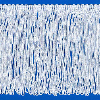 FRANJA VISCOSE DUPLA 15cm BRANCO 10m