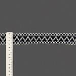 ENTREMEIO ZIG ZAG BOLINHA LOLLA 3,1cm AZUL ESCURO/CHAMPAGNE 30m
