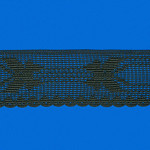 RENDA BORBOLETA 4,5cm PRETO 30m