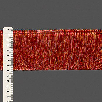 FRANJA LISA MESCLADA 7,9cm LARANJA/CEREJA 10m