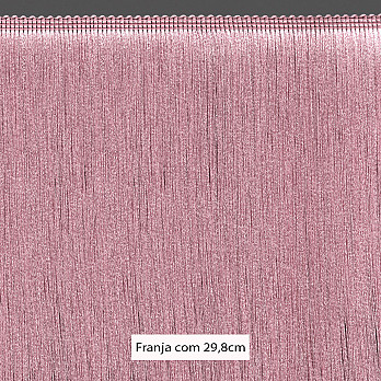 FRANJA MÉDIA LISA 29,8cm ROSE VELHO 10m