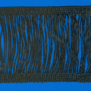 FRANJA VISCOSE ENTREMEIO 10cm PRETO 10m