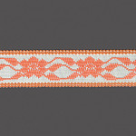 PASSAMANARIA FLORAL 5,1cm CHAMPAGNE/TIJOLO/LARANJA 1m