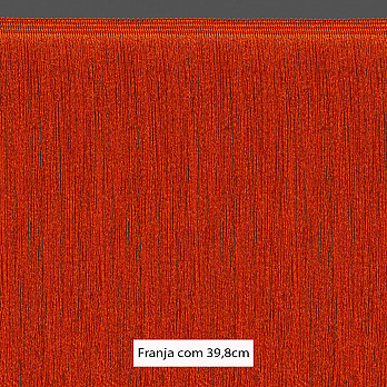 FRANJA FINA LISA 39,8cm TANGERINA 10m