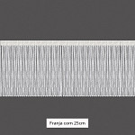 FRANJA VISCOSE 25cm SEM BENEFICIAMENTO 10m
