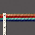 ELÁSTICO PREGA 4L 4,5cm PÊSSEGO/VERMELHO MAÇÃ/VERDE/AZUL ROYAL 25m
