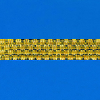 ELÁSTICO BEVERLY 3,9cm AMARELO/PRETO 25m