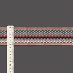 ENTREMEIO CROCHÊ LISTRADO 5,3cm ROSADO/VERDE/BORDÔ 30m