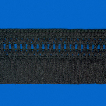 FRANJA RÚSTICA 6,6cm PRETO 10m