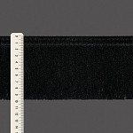 FRANJA FINA ZIG ZAG ISLA 9,8cm PRETO 10m