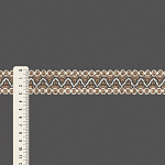 ENTREMEIO ZIG ZAG BOLINHA LOLLA 3,1cm CAMURÇA CLARO/CHAMPAGNE 30m
