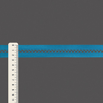 ELÁSTICO PALITO ZIG ZAG 2,5cm AZUL 25m