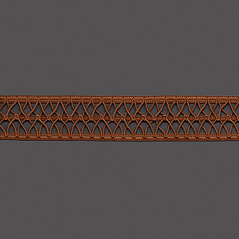 ELÁSTICO PONTO PALITO W 3,8cm MARROM MÉDIO 25m