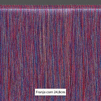 FRANJA ESPESSA LISA DIOR 24,8cm MAGENTA/BEGE/AZUL 10m