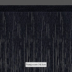 FRANJA VISCOSE 34,5cm AZUL PETROLEUM 10m