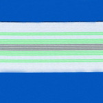 ELÁSTICO ESPORTIVO 5cm BRANCO/VERDE/CINZA 25m
