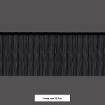 FRANJA VISCOSE SIMPLES 29,7cm PRETO 10m