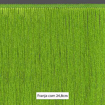 FRANJA FINA LISA 24,8cm VERDE LIMA 10m